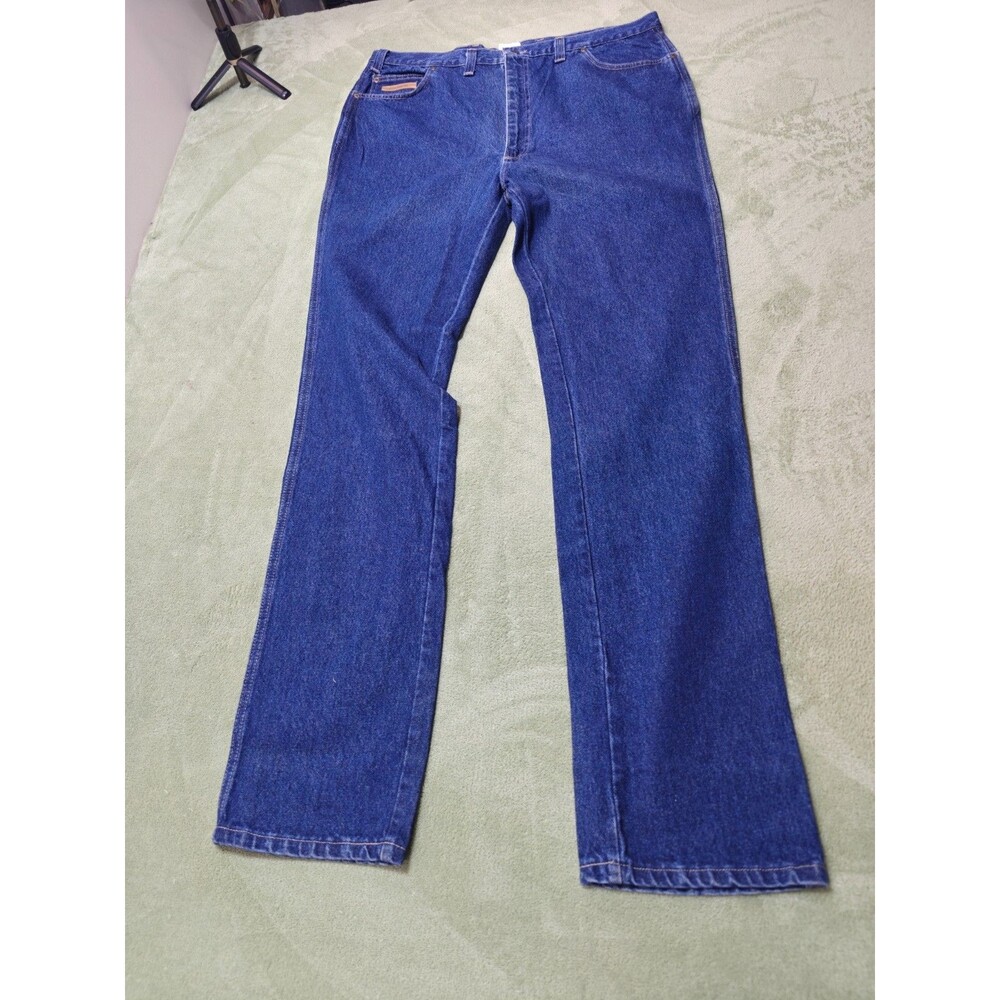 Texas Jeans Mens Cowboy Slim Straight Blue Denim Jeans 42x36 USA Made 40x36